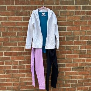 EUC Sz 6/7 Girls 4 pc Puma Lularoe Falls Creek Rare Editions bundle